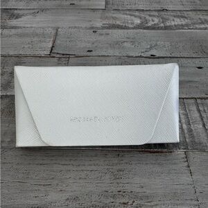 Michael Kors White Hard Shell Eye Sunglasses Case With Snap (CASE ONLY)